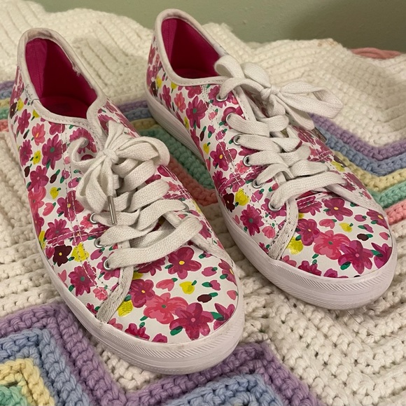 keds Shoes - KEDS x Kate Spade Floral Sneakers 7.5 Coastal Grandma